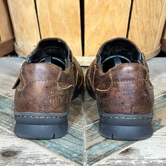 BOC Ocala Monk Strap Brown Leather Double Buckle Slip-On Loafers Womens Size 6.5 - Picture 6 of 12